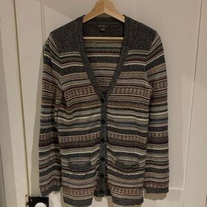 Striped Cardigan Sweater